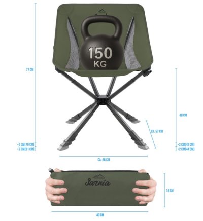 Campingstuhl Sarnia Oliv