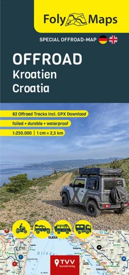 FOLYMAPS Spezialkarte Offroad Kroatien