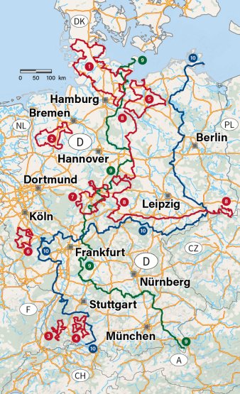 TOURGUIDE 10 x Deutschland