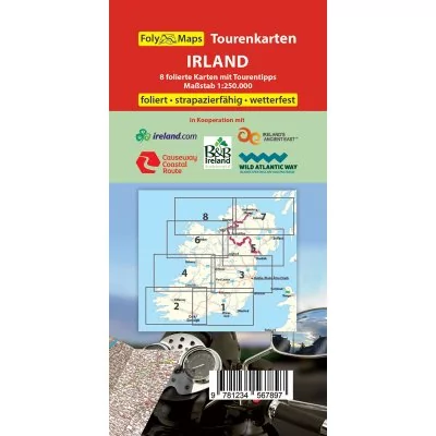 FOLYMAPS-TOURENKARTENSET Irland