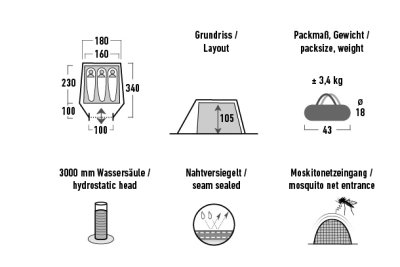 Leichtzelt Kite 2-3 Personen