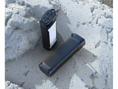 Outdoor-Powerbank + LED-Licht 20 Ah USB-C
