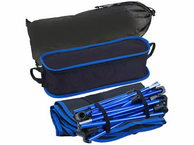 Mini-Camp-Set mit Alu-Falttisch und 2 Klappstühlen