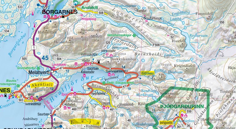 ADVENTURE MAP Island 1:500.000