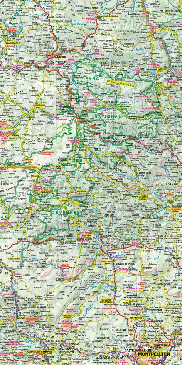 MoTourMaps LANGUEDOC-ROUSSILLON 1:330.000