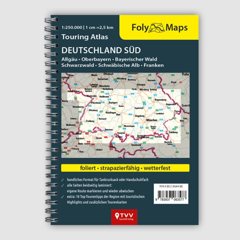 FOLYMAPS TOURING ATLAS Deutschland Süd