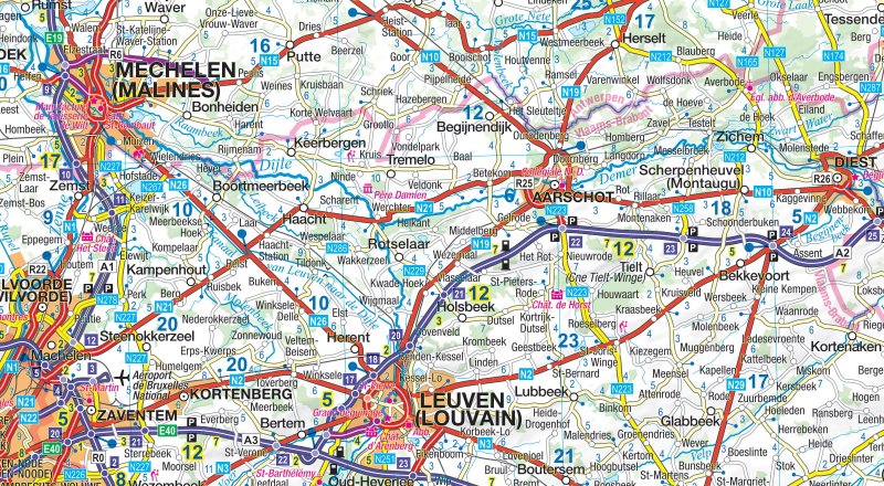 MoTourMaps BELGIEN & LUXEMBURG 1:300.000