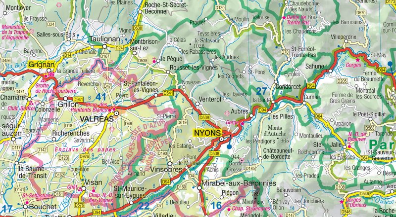 MoTourMaps PROVENCE-ALPES-CÔTE D'AZUR 1:300.000