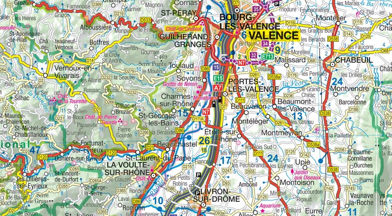 MoTourMaps RHÔNE-ALPES 1:300.000