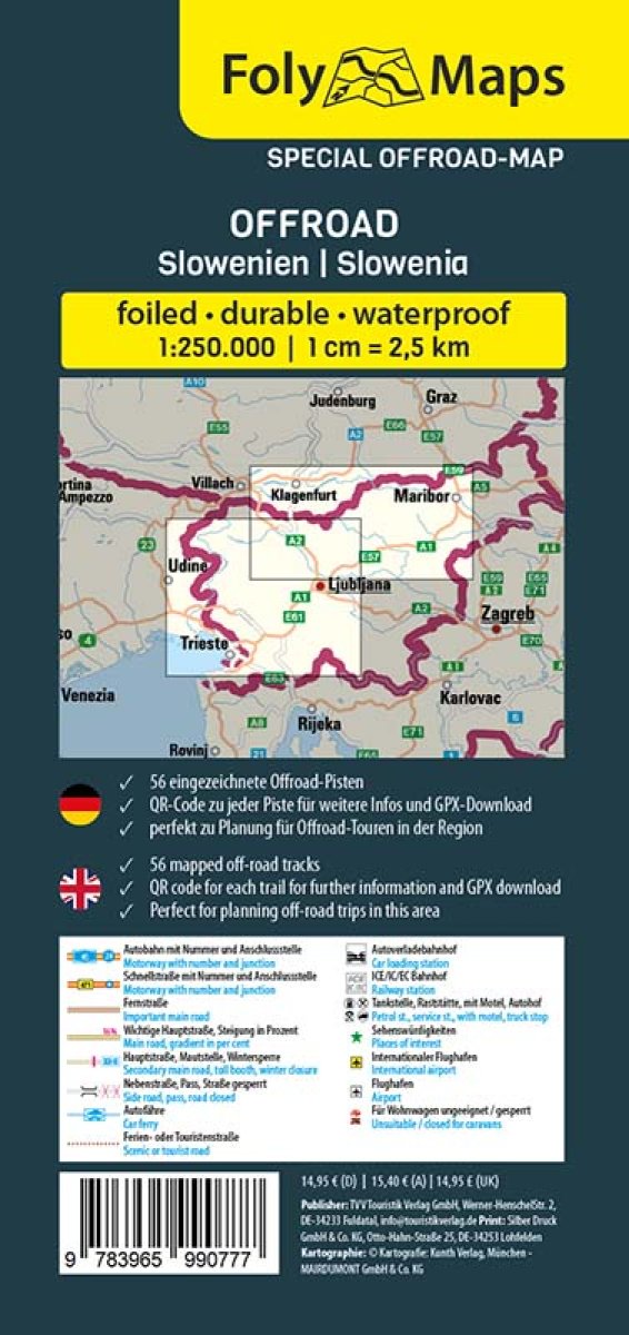 FOLYMAPS SPEZIALKARTE Offroad Slowenien