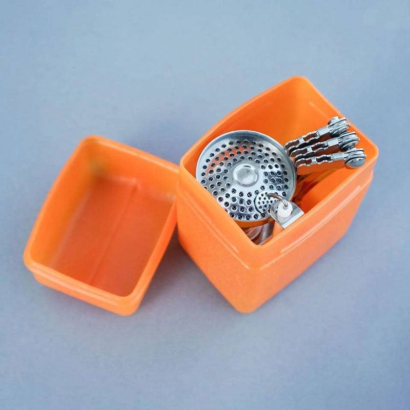 Camping-Kochset Solo-Expedition mit Gasbrenner und Besteck